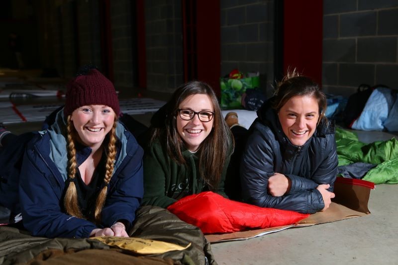 Other image for Dozens ‘sleep out’ to raise cash for homeless charity
